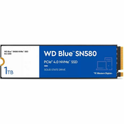 SSD WD Blue SN580, 1TB, M.2 NVMe PCIe Gen4, R4150/W4150 WDS100T3B0E