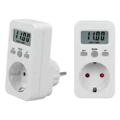Digitalni LTC merilnik porabe električne energije, zaslon, schuko
