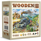 WOODEN CITY Lesena sestavljanka Železnica 505 kosov