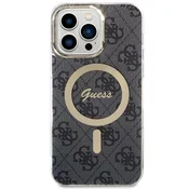 Guess GUESS OVITEK ZA IPHONE 14 PRO MAX 6.7 HARDCASE ZA MAGSAFE 4G ČRN