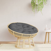 Greatstore Okrogla blazina antracit O 100 x 11 cm oxford tkanina