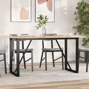 Vidaxl vidaXL Jedilna miza s kvadratnimi nogami, 140x80x75 cm