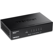 Trendnet TEG-S51 mrežni prekidac Neupravljano Gigabit Ethernet (10/100/1000) Crno