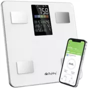 Ruhhy Tehtnica osebna digitalna 20676, BIA, do 226kg, Bluetooth, bela