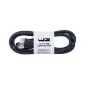 Winner Group - USB kabl Lightning / USB-A 1m crne boje