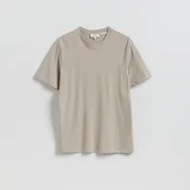 Reserved - Regular fit majica kratkih rukava s mešavinom lana