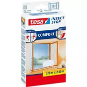 TESA mreža proti mrčesu za okna Insect Stop Comfort (2.4mx1.2m), bela