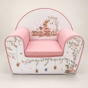Foteljica za decu Zeka roze 48x48x36 cm