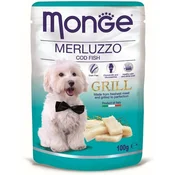 Monge Grill Dog Adult mokra hrana u vrecici za pse - bakalar 100 g