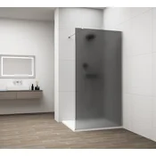 POLYSAN ESCA CHROME Enodelna Prha 1200mm, Dimljeno Mat Steklo, Elegantna Kromirana Zasnova