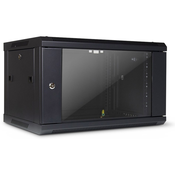 INTER-TECH zidna komunikacijska omara SMA-6406 19 inch 6U, č