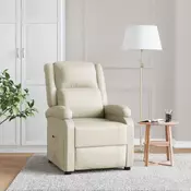 Naslonjac od umjetne kože bijeli