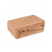 Posteljna rjuha iz mikropliša rjava EMI, Ponjava 90 (100)x200