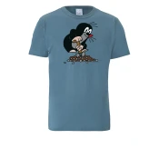 LOGOSHIRT Majica Der Kleine Maulwurf  golobje modra / roza / črna / bela