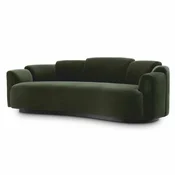 Casa Padrino luxury sofa green/black 232 cm - Hotel & living room furniture