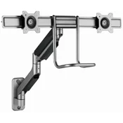 Gembird MA-WA2-02 Držac za dva monitora, Zidni, Podesivi, Dupli, 17”-32”, Nosivost 2x8kg