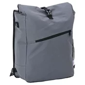 vidaXL kolesarska torba za nosilec 25 L siva 33x16x48 cm
