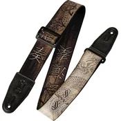 Levys Eastern Harmony Brown Dragon Tekstilni kitarski pas (Kot novo)