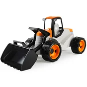 LENA: GIGA TRUCKS ogroman prednji utovarivac u narancasto-bež boji, 67 cm
