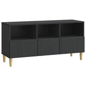 Vidaxl TV omarica s predalom Črna 102 x 34,5 x 50 cm Inženirski les