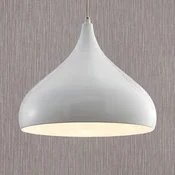 Obesna svetilka Lindby Ritana, bela, kovina, O 31 cm, E27 - Dnevna soba/jedilnica - Sodobni - Aluminij