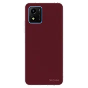 Silikonski prozorni ovitek za Vivo Y01 - Burgundy red