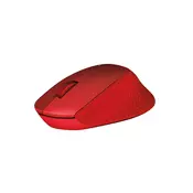 Logitech Bežicni opticki miš M330 Silent Plus, crveni