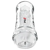 Pipedream PDX Extreme Super Luscious Lips Self-Lubricating Stroker Clear