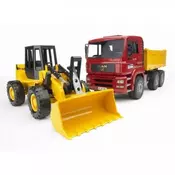 Bruder Tovornjak man + nakladač 41cm 2752 2752