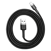 Baseus Cafule USB Lightning kabel 2.4A 50 cm (sivo+črno)