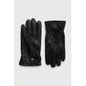 Kožne rukavice Aldo Elauwin za žene, boja: crna