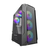 1 to 3 Računalniško Ovite Darkflash Leo Za Pc Atx S Hlajenjem In Osvetlitvo Ozadja