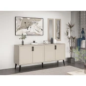 Hanah Home Konzola Prime Mirror, 180x81x45 cm, Krem