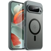 Magnetni ovitek JETech za Google Pixel 9 Pro XL 2024 - mat prosojno siva