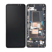 Asus ROG Phone 5s ZS676KS, 5s Pro ZS676KS-1A - LCD zaslon + steklo na dotik + okvir (Phantom Black) OLED