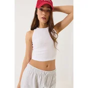 Bianco Lucci Ženska majica bez rukava 60602045, Okrugli izrez, Bela