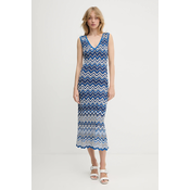 Morgan Pletena obleka 251-RMORTI Modra Slim Fit