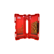 MILWAUKEE 10-delni set svedrov HSS-G TiN HEX 1/4