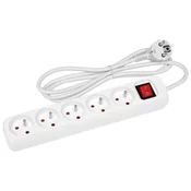 Podaljševalni kabel 1,5 m, 5 vtičnic s stikalom