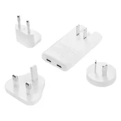 Sandberg Putni punjac 441-68, 2 x USB-C/A, 65 W, 4 u 1, Beli