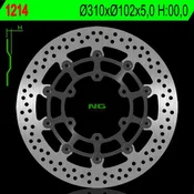 Sprednji zavorni disk NG Suzuki GSXR 600/750/1000, GSX 750Z 08-21, plavajoči