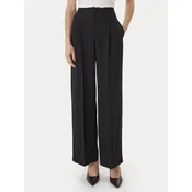 BOSS Hlače iz tkanine Tiana4 50554101 Črna Relaxed Fit