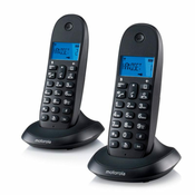 Motorola C1002 telefon, granatno jabolko, 2 kos