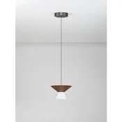 Tanka cilindrična LED visilica Nova Luce Baris (Triac dimabilna), 8W, smeđa NL9009315
