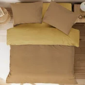 Dekordom Posteljina cb simple set bicolor double - brown/mustard ( 025573 )