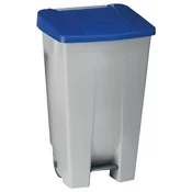 Gastro koš za smeti na pedal 120 l, siva/modra