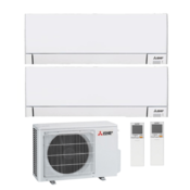 MITSUBISHI multi-split klimatska naprava - 2x notranja enota MSZ-AY25VGKP + zunanja enota MXZ-2F33VF4 + WIFI 5,0 kW