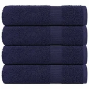 Vidaxl Kopalne brisače FROGN 4 kosi temno modre 100x150 cm 360 g/m2