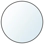 LINDBYN Ogledalo, črna, 50 cm