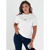 T-shirt damski FLORTA ecru Dstreet
